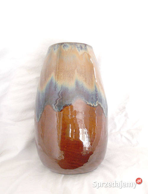 retro wazon ceramiczny vintage wazon z ceramiki brązowy Bydgoszcz sprzedam