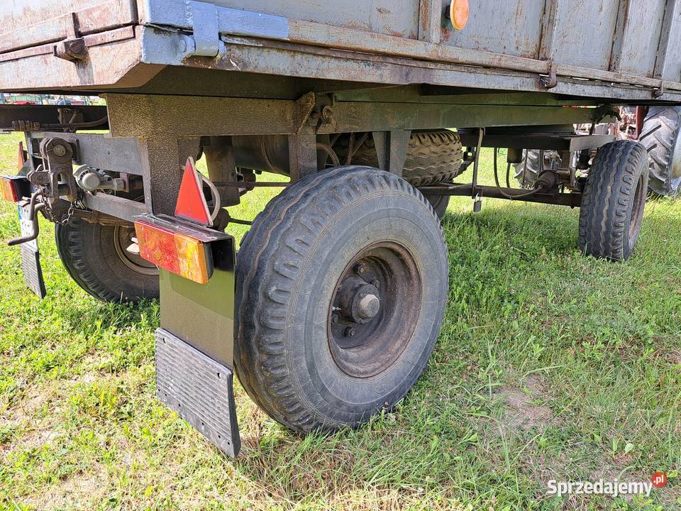 Przyczepa rolnicza dwuosiowa wywrotka kiper DMC nieuszkodzony Przyczepy rolnicze Proszowice sprzedam