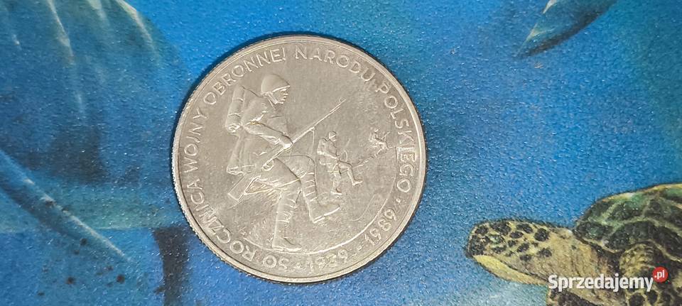 Monety PRL500 1989r 50 Rocznica Wojny Obronnej