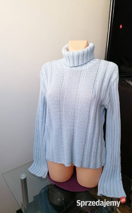 DAMSKI BŁĘKITNY SWETER GOLF BUENA STYLE R łódzkie Łódź