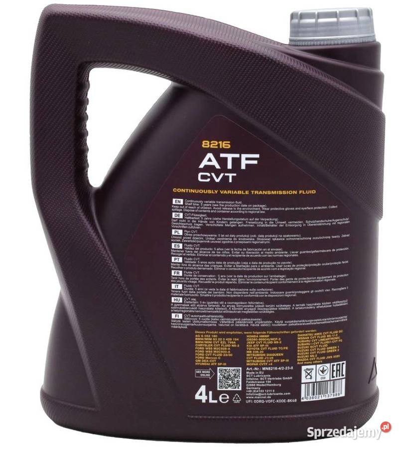 Olej przekładniowy 8216 OEM do skrzyń ATF CVT Białystok