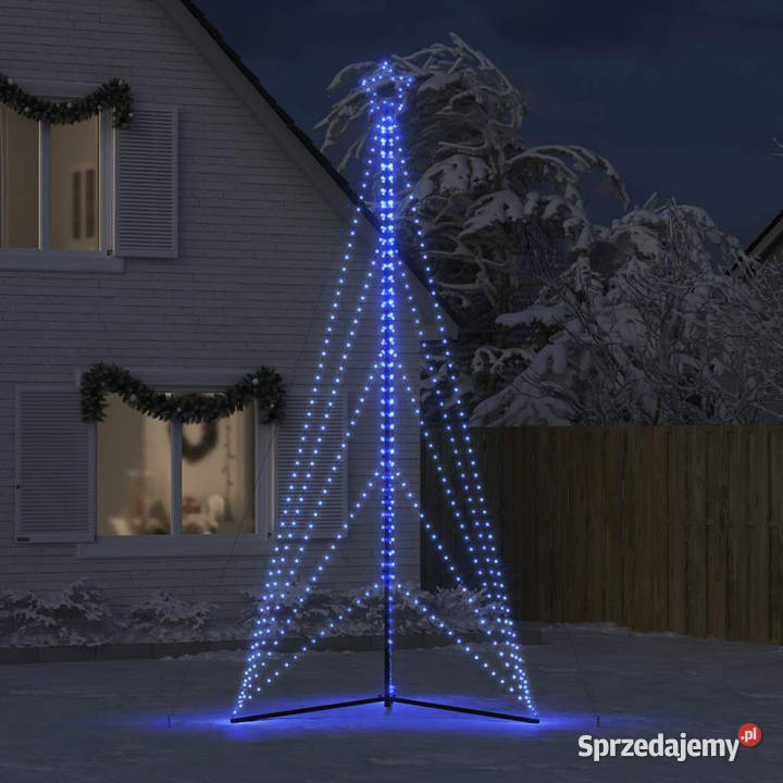 Lampki choinkowe 615 niebieskich LED 4045