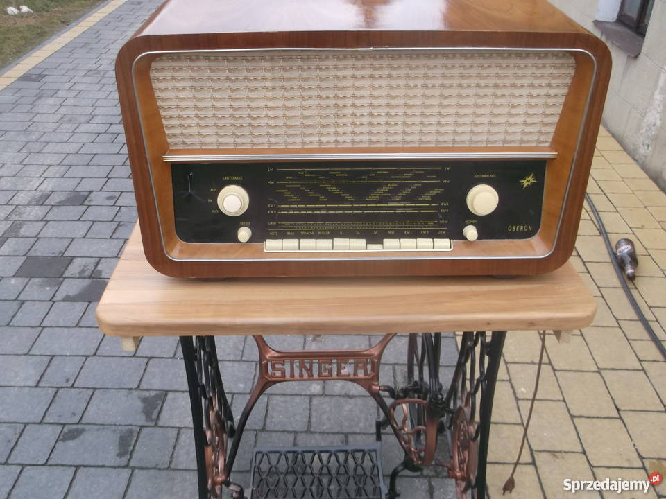 stare radio lampowe OBERON renowacji Gościeradów Ukazowy