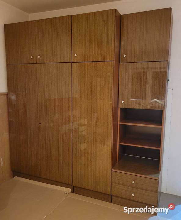 Szafa Meblościanka PRL wysoki połysk VINTAGE Poznań