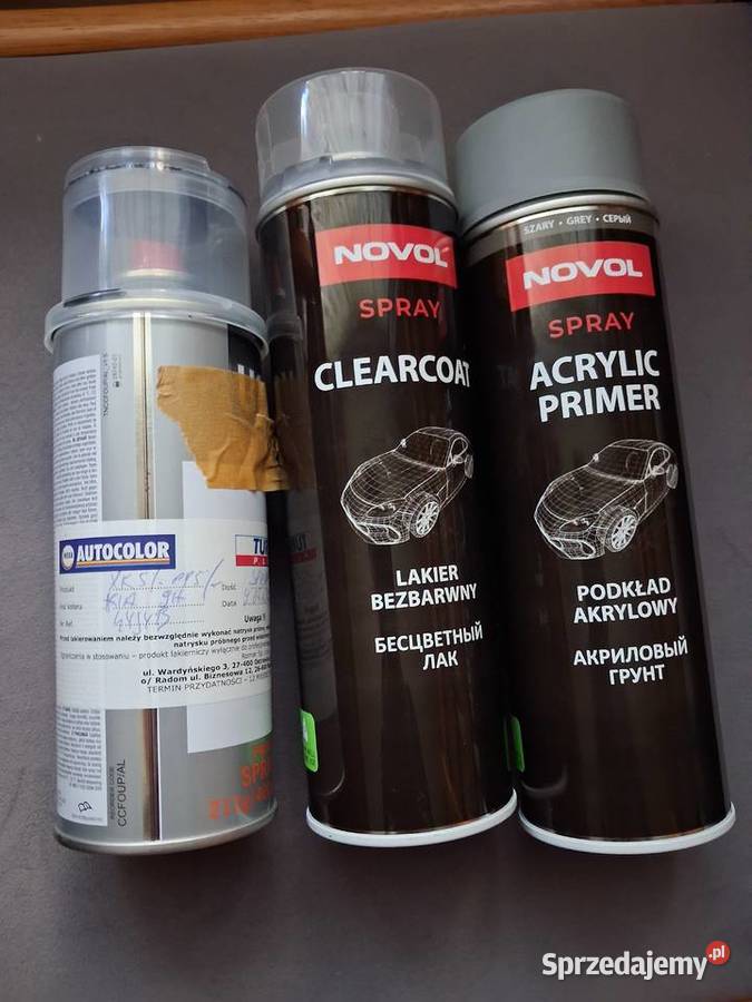 Zestaw Lakier Czarna perła plus podkład i lakier Opatów