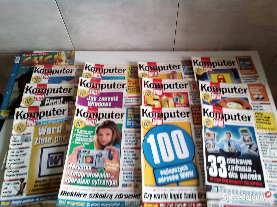 Kolekcja czasopism Komputer Świat Click dolnośląskie Wałbrzych sprzedam