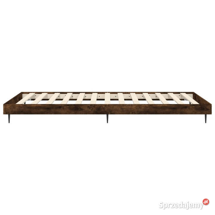 Łóżko bez materaca przydymiony dąb 90x200