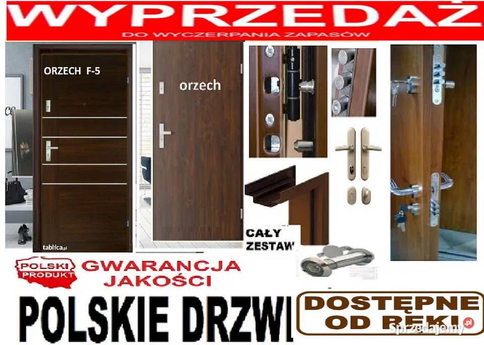 Drzwi zewnętrzne ocieplone wejściowe drewniane i śląskie Kłobuck