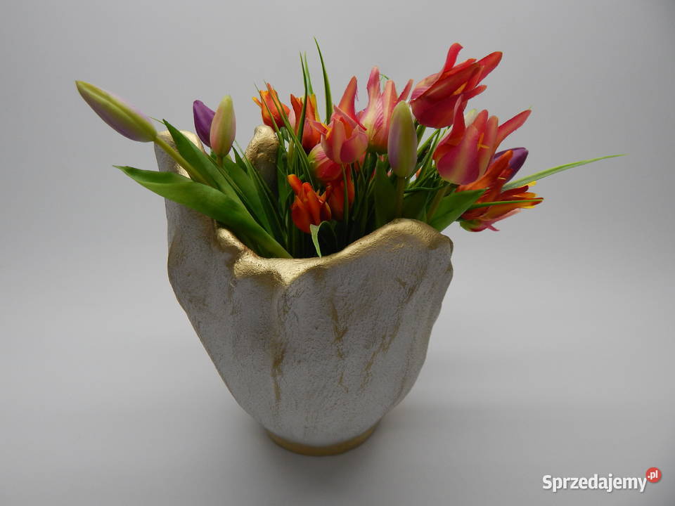 Donica Betonowa 26 Biała Złota Grabina