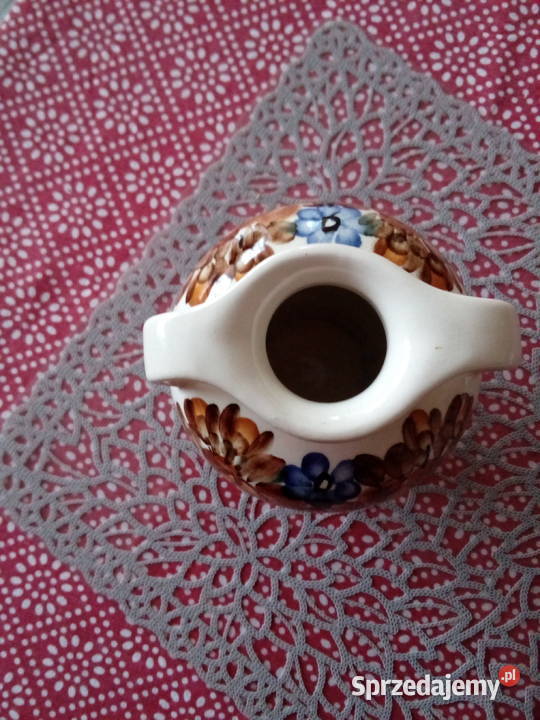 Prl wazon Kolo fajans sygnowany folk Ceramika i szkło