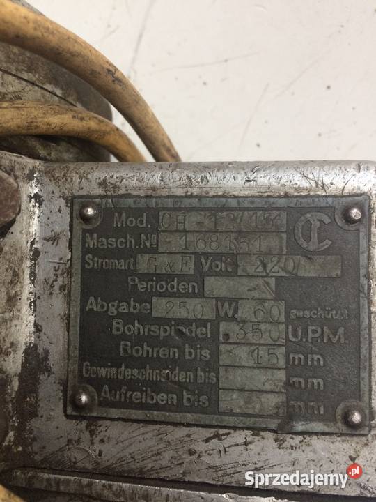 Wiertarka wolnoobrotowa DDR Warszawa sprzedam