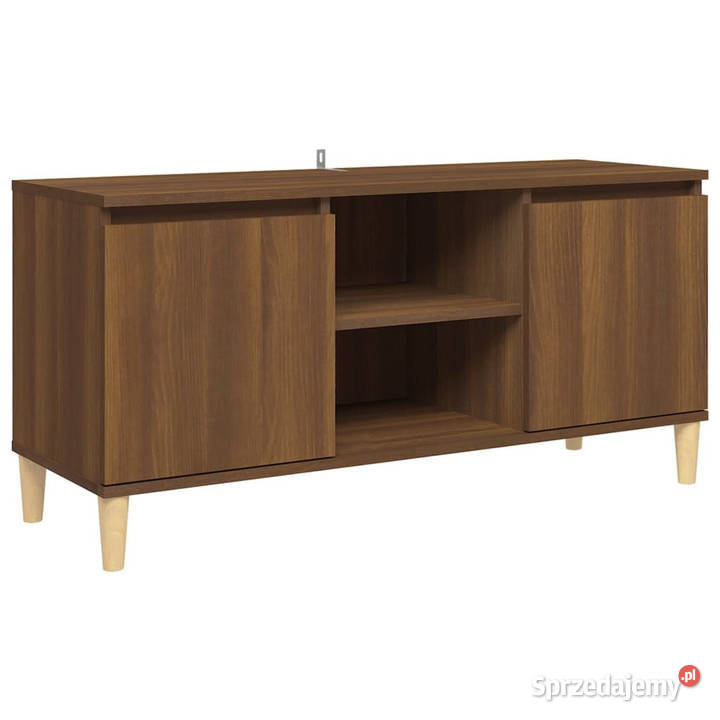 Szafka TV drewniane nóżki brązowy dąb 1035x35x50 Warszawa