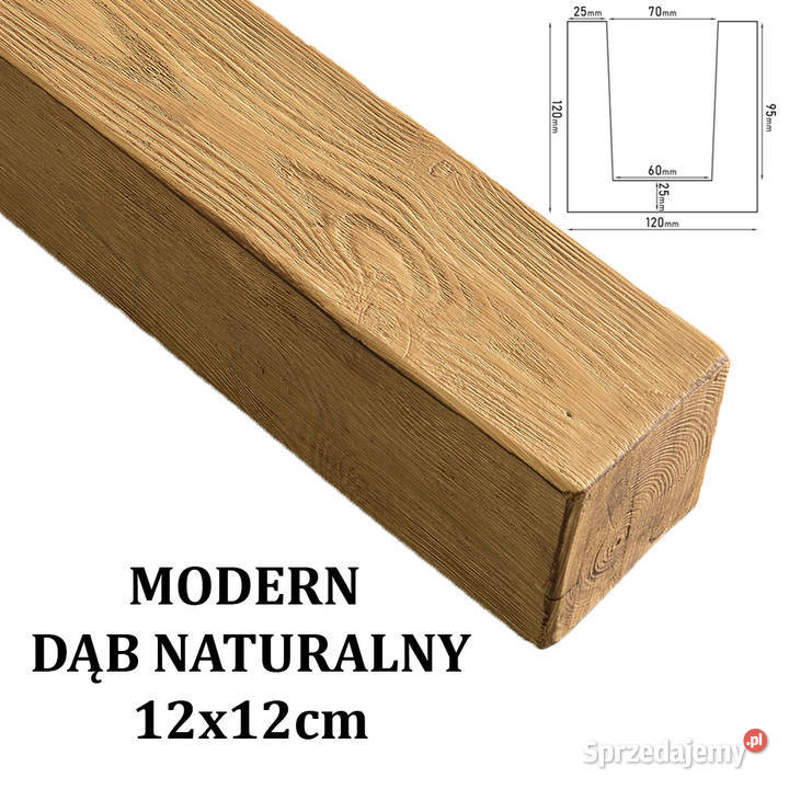 Belka Modern 12x12 DĄB NATURALNY Gdów