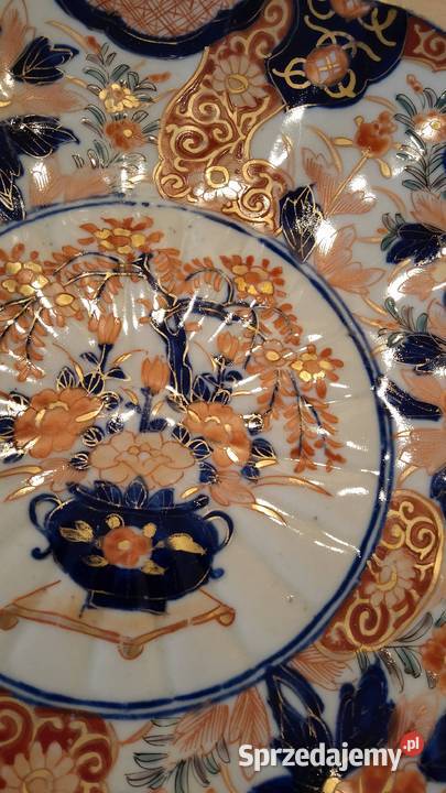 Talerz Patera japońska Imari XIXw Nakło nad Notecią