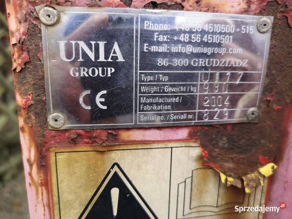 Pług Obrotowy 4 Skibowy Unia Grudziądz Oryginał Swarzędz