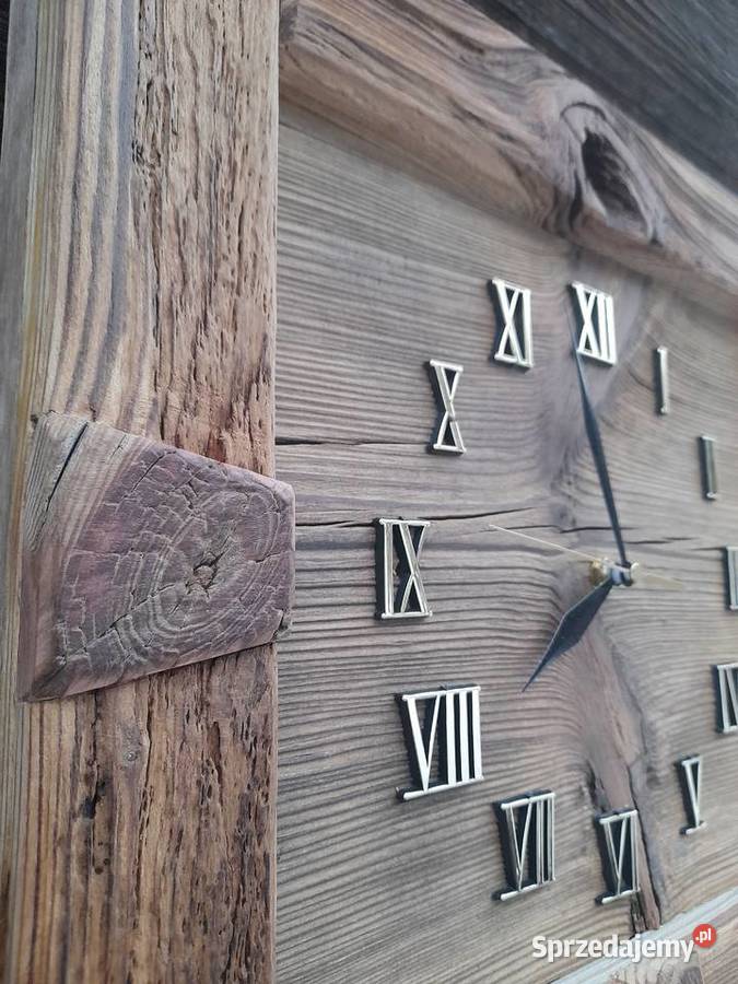 Uroczy zegar stare drewno Zegary Kamieńczyk
