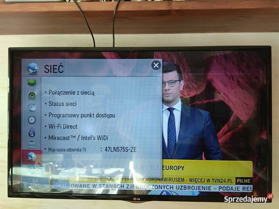 Telewizor LG TV 47 LED model 47LN575SZE Poddębice