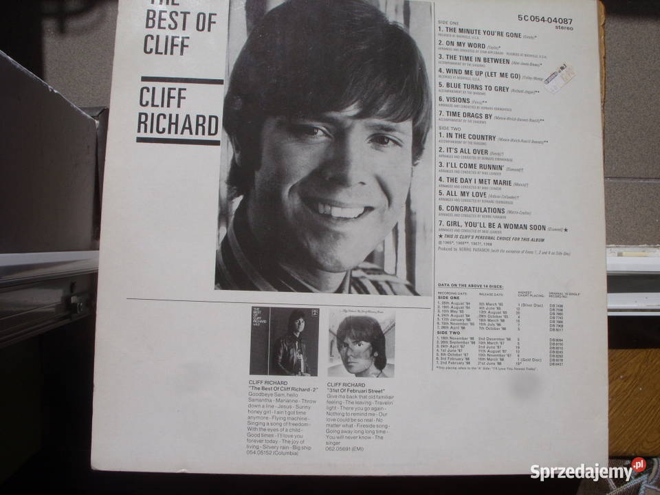 Winyl LP Rock THE BEST CLIFF RICHARDthe minute 1 płyta