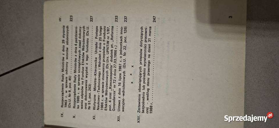 Podręczny zbiór przepisów o wynalazczości 1985 wielkopolskie Poznań