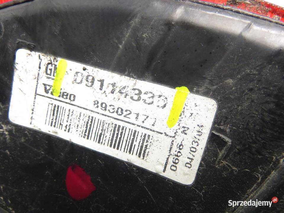 LAMPA LEWA TYLNA OPEL CORSA C 09114338