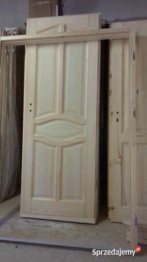 Drzwi drewniane sosnowe wewnętrzne Drzwi i okna Siemiatycze