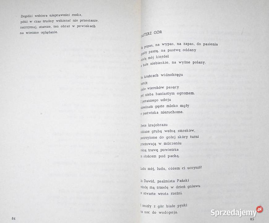 x L Najkamienniejsze Wiersze tatrzańskie Kurek Proza i poezja Warszawa