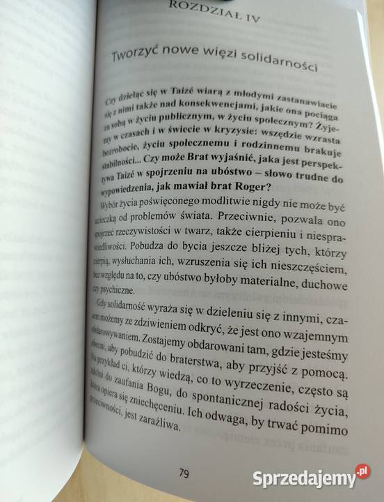 Nowe więzi solidarności Taize dzisiaj Brat Alois ISBN 9788378234609 śląskie