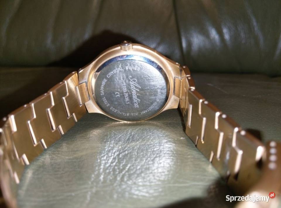 Zegarek klasyczny męski złoty szwajcarski Kołobrzeg
