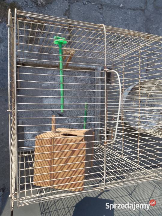 2 stare duże klatki gryzoni ptaków