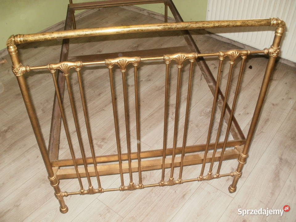 Zabytkowe metalowe łóżko 90 x 200 Żnin