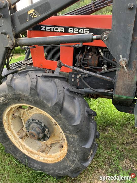 Zetor 6245 stan dobrt TUR Mozilwosc transpotru Zaczep górny Ciągniki Charzyno