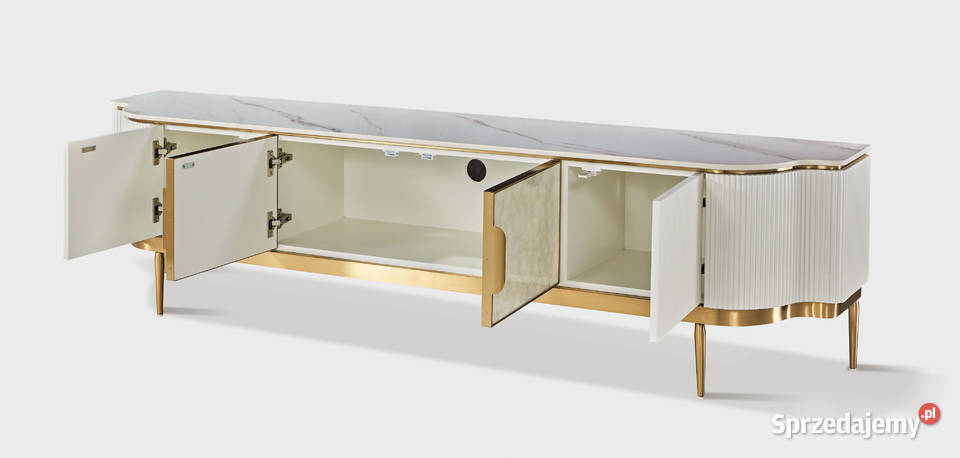 Komoda RTV kremowo złota Champion Glamour RTV Golkowice sprzedam