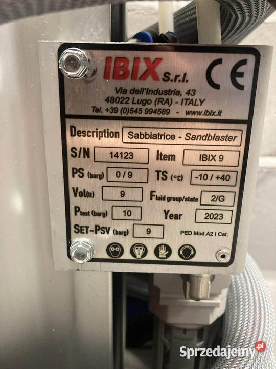 Piaskarka Ibix 9 H2O Warszawa usługi budowlane