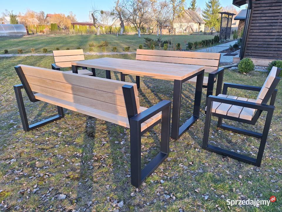 Nowoczesne Drewniane Meble Ogrodowe Buk Metalowe podlaskie Bielsk Podlaski