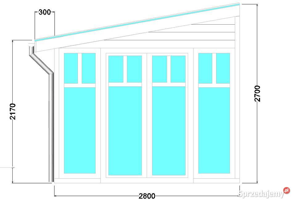 Ogród zimowy 3x45m PRODUCENT Skoczów