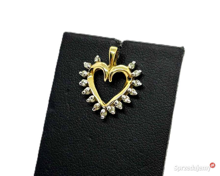 Złota Zawieszka pr 585 118g Serce Elbląg