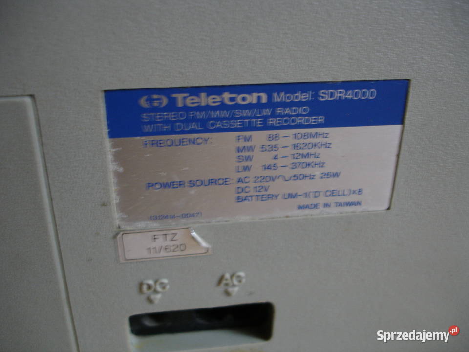 Radiomagnetofon TELETON SDR4000 lubuskie