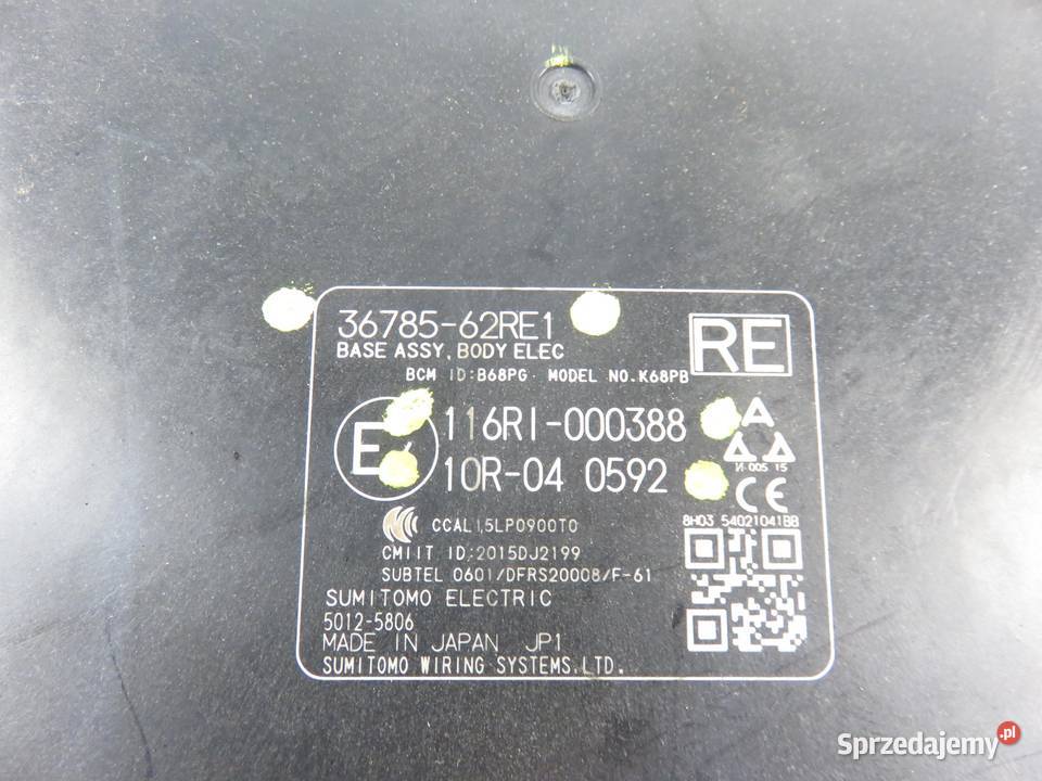 BSI SUZUKI IGNIS III MF 3678562RE1