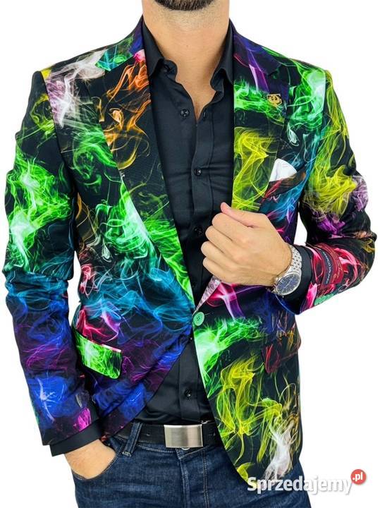 MARCO MILANO Marynarka męska C28 kolorowa dymy Ostrów Wielkopolski sprzedam