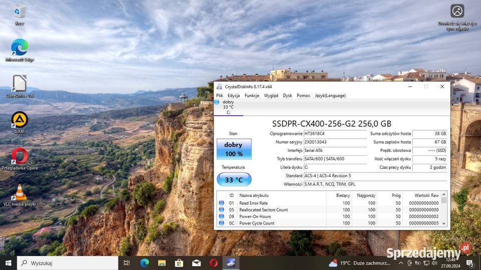 Lenovo Ideapad 100 i5 5200U 10GbDDR 256SSD 15-15.9" Ćmielów sprzedam