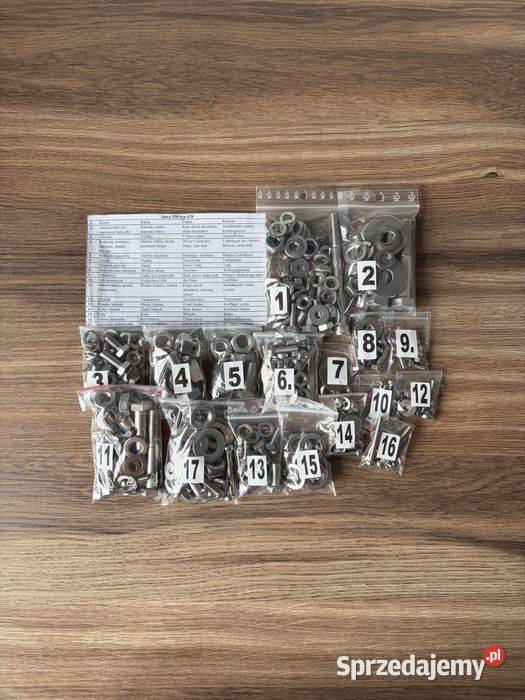 NOWY KOMPLET ŚRUB ŚRUBY NIERDZEWNE JAWA 350 TS Pozostałe Bielsko-Biała