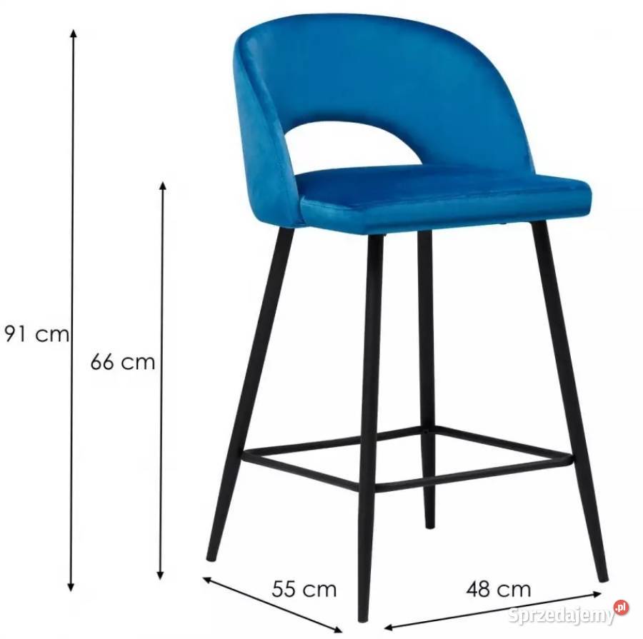 Nowe krzesła barowe Omis Dark Blue