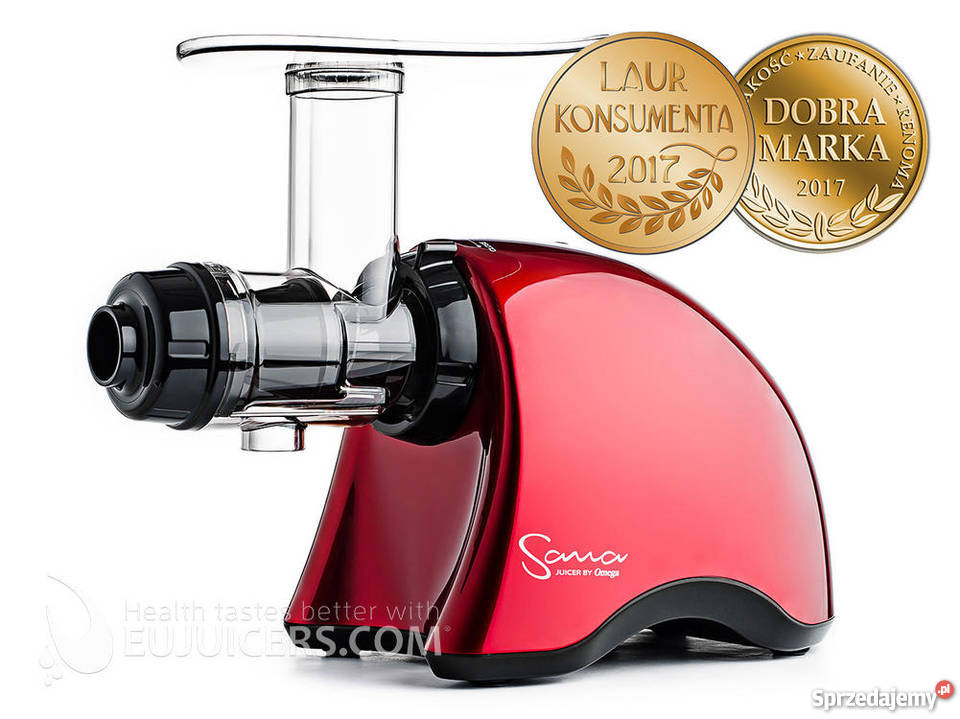 Wyciskarka Sana EUJ707 firmy Omega czerwona