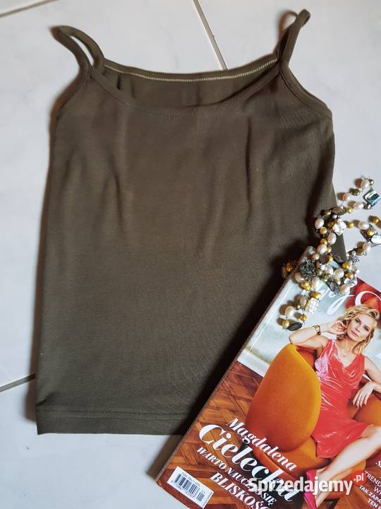 Koszulka bluzka top letnia khaki damska okazja sprzedam