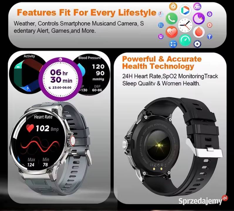 Smartwatch Colmi V69 18 cala Ultra Hd menu małopolskie