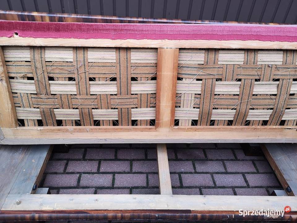 Sofa Kanapa ArtDeco Unikat Tulipan Palisander wielkopolskie Swarzędz sprzedam