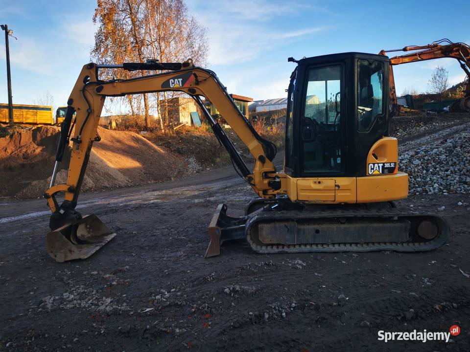 Cat 305 E 2 Koparka gasienicowa Pług Gumowe Cieszyn