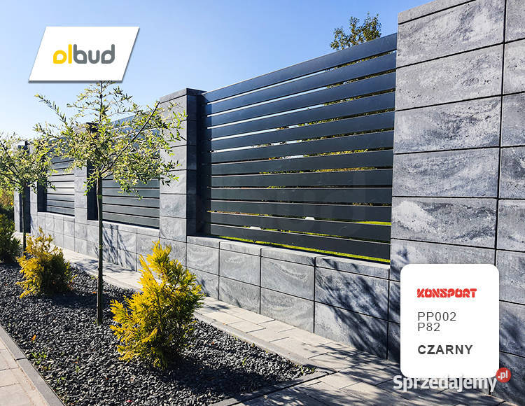 Ogrodzenie nowoczesne poziome KONSPORT P82 Gdynia