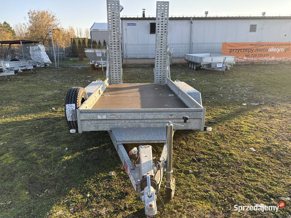 Przyczepa minikoparka BORO NIEWIADÓW 3500DMC Piła