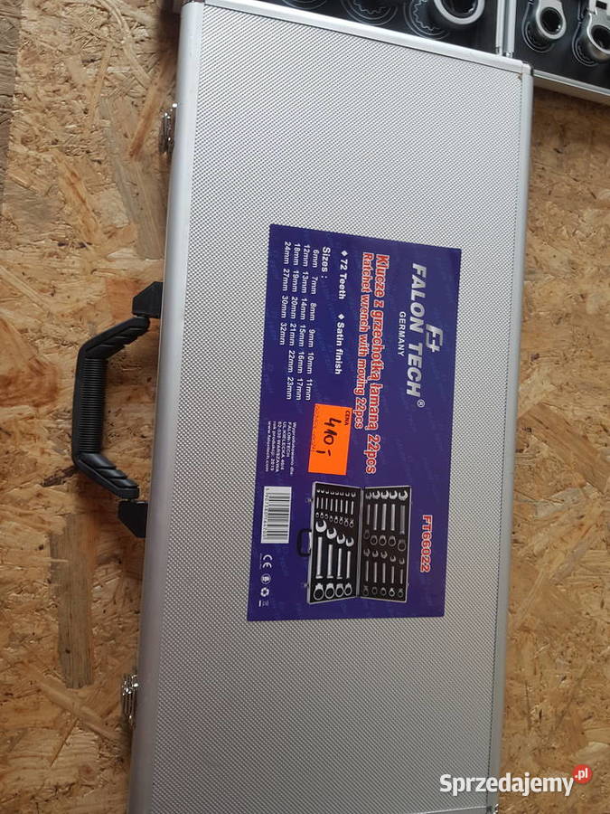 Klucze płaskooczkowe z grzechotką 72 zęby CrV Głogowa